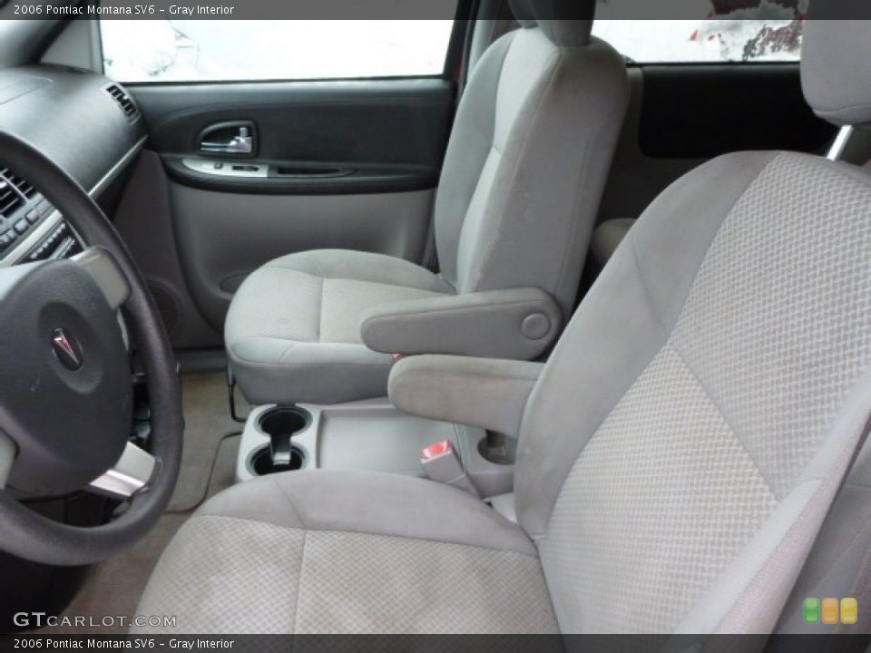Gray Interior Front Seat for the 2006 Pontiac Montana SV6 #76887102