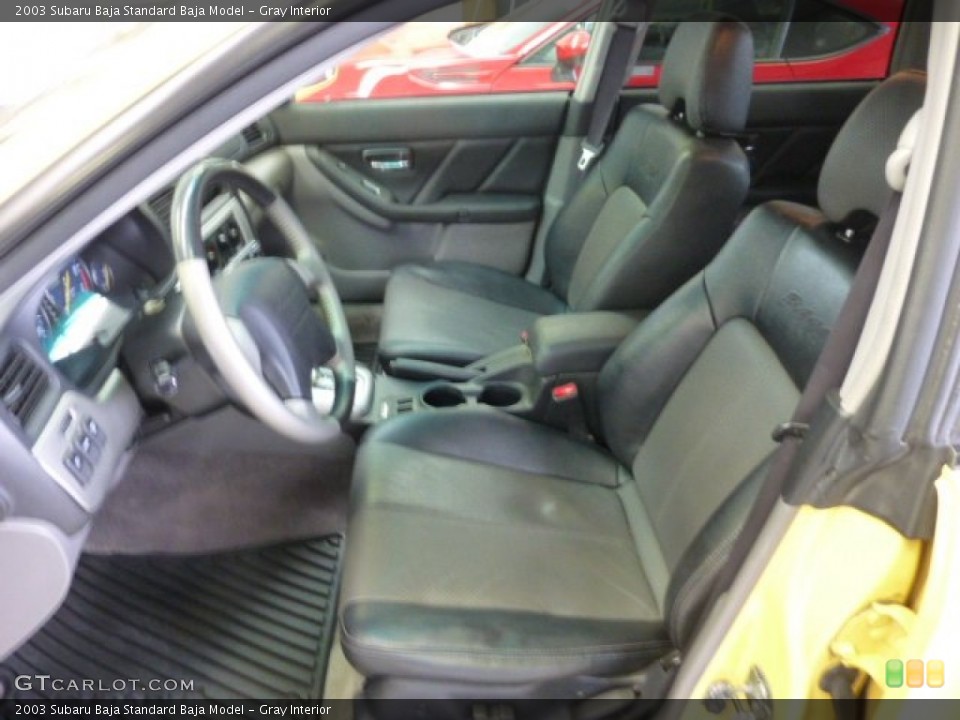 Gray Interior Front Seat for the 2003 Subaru Baja  #76888686