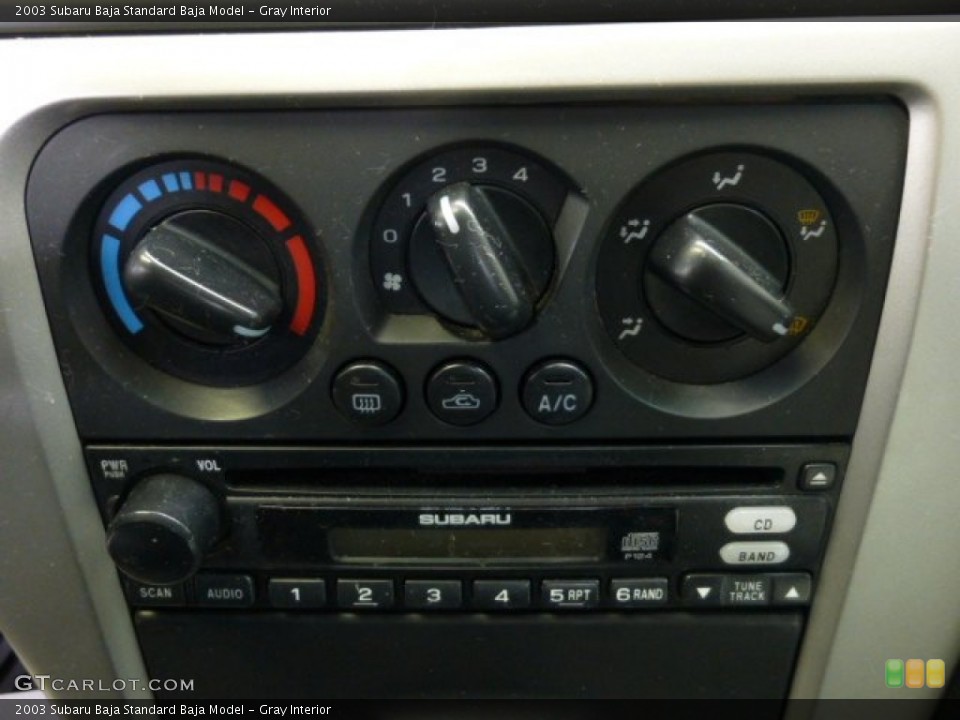 Gray Interior Controls for the 2003 Subaru Baja  #76888801