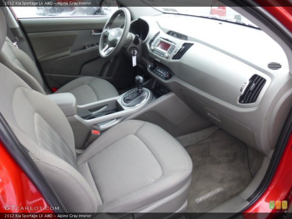 Alpine Gray Interior Photo for the 2012 Kia Sportage LX AWD #76889040