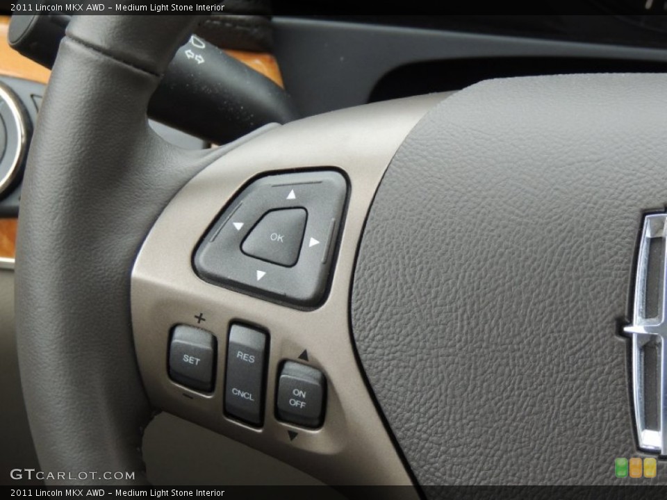 Medium Light Stone Interior Controls for the 2011 Lincoln MKX AWD #76889630
