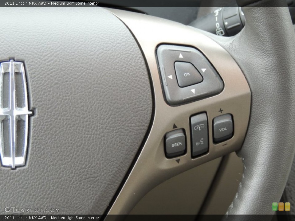 Medium Light Stone Interior Controls for the 2011 Lincoln MKX AWD #76889651