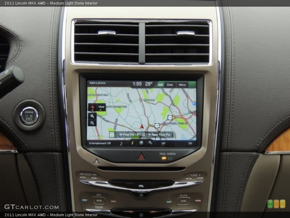 Medium Light Stone Interior Navigation for the 2011 Lincoln MKX AWD #76889700