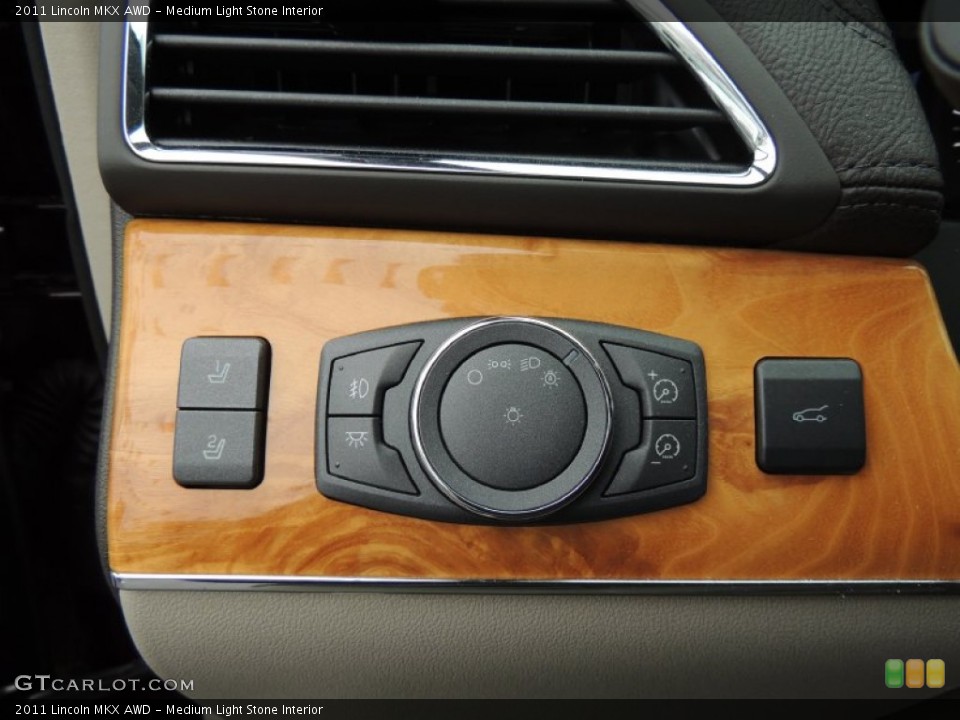 Medium Light Stone Interior Controls for the 2011 Lincoln MKX AWD #76889742