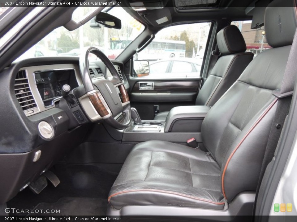 Charcoal/Caramel Interior Front Seat for the 2007 Lincoln Navigator Ultimate 4x4 #76890285