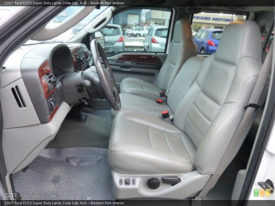 Medium Flint Interior Front Seat for the 2007 Ford F250 Super Duty Lariat Crew Cab 4x4 #76890488