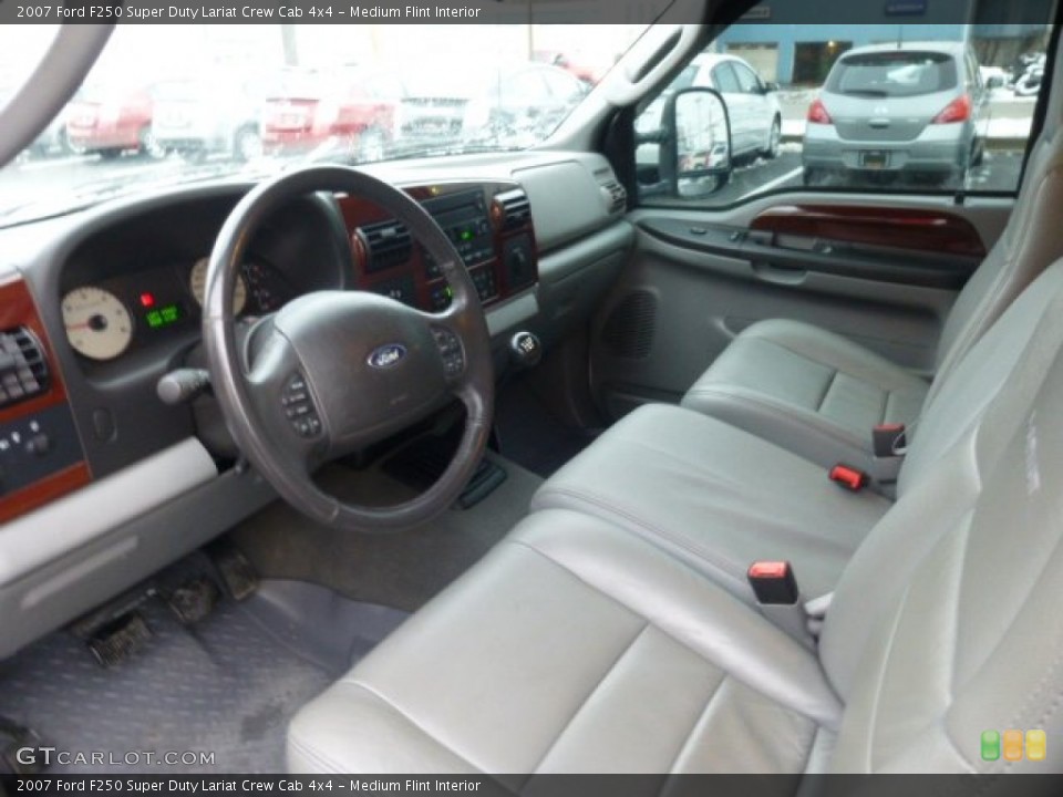 Medium Flint Interior Prime Interior for the 2007 Ford F250 Super Duty Lariat Crew Cab 4x4 #76890654