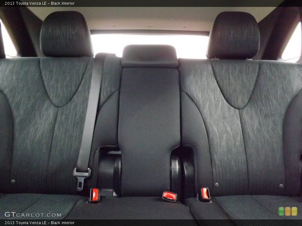 Black Interior Rear Seat for the 2013 Toyota Venza LE #76890792