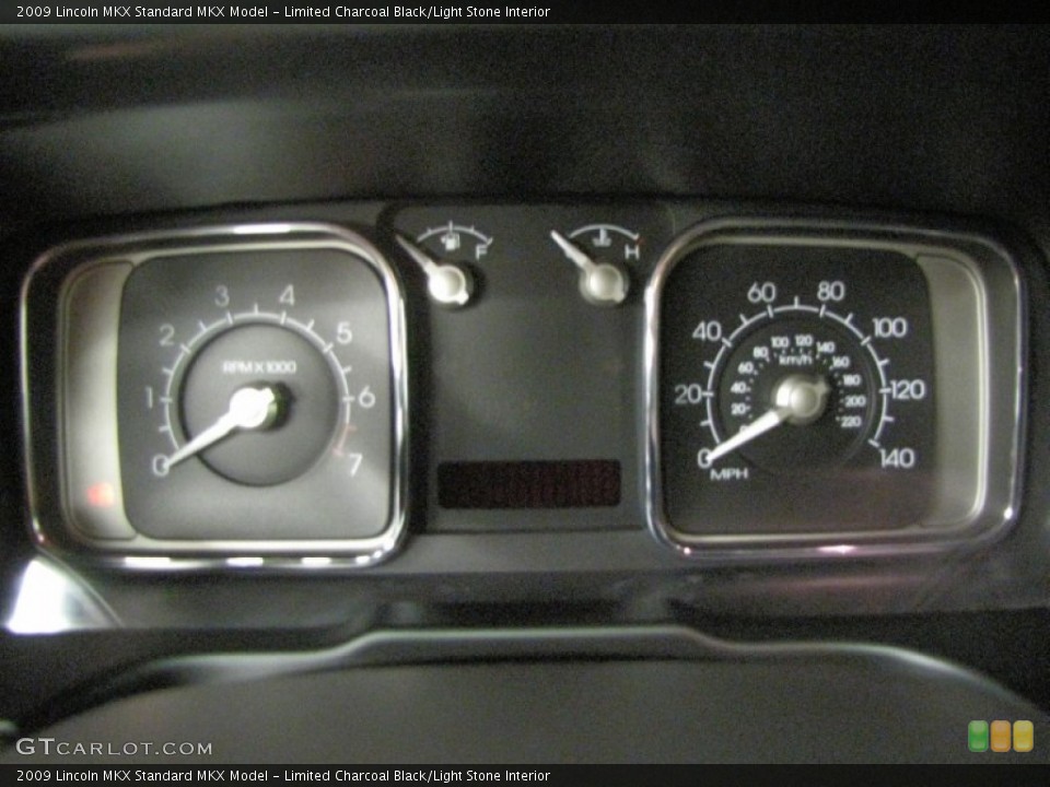 Limited Charcoal Black/Light Stone Interior Gauges for the 2009 Lincoln MKX  #76891015
