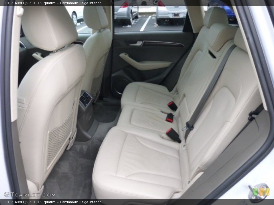 Cardamom Beige Interior Rear Seat for the 2012 Audi Q5 2.0 TFSI quattro #76891695