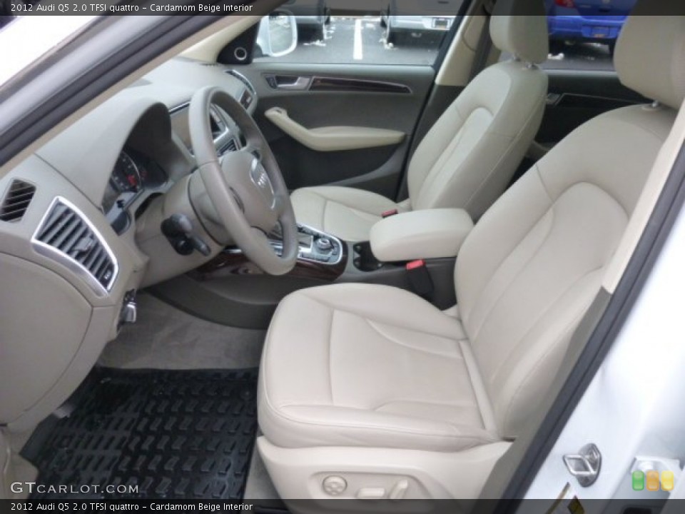 Cardamom Beige Interior Front Seat for the 2012 Audi Q5 2.0 TFSI quattro #76891900