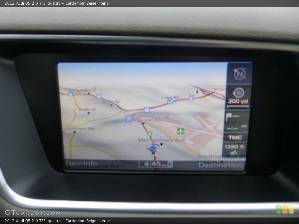 Cardamom Beige Interior Navigation for the 2012 Audi Q5 2.0 TFSI quattro #76891962