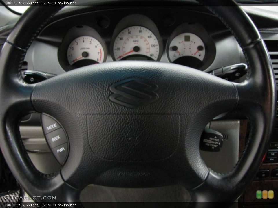 Gray Interior Steering Wheel for the 2006 Suzuki Verona Luxury #76892400