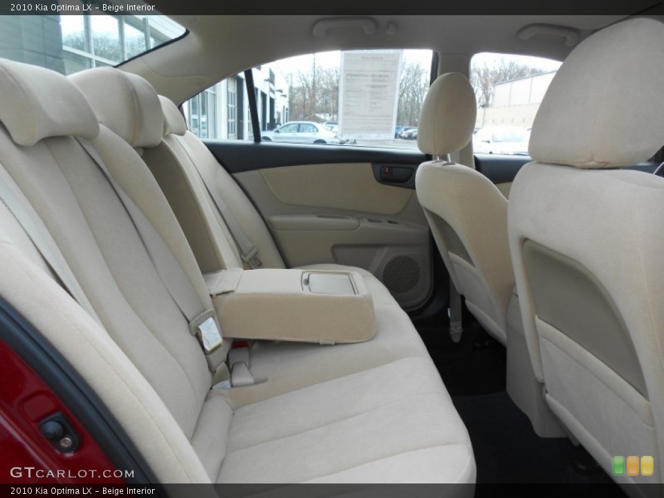 Beige Interior Rear Seat for the 2010 Kia Optima LX #76892570