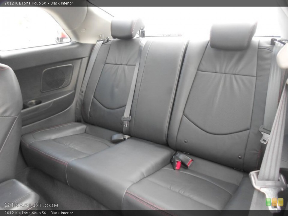 Black Interior Rear Seat for the 2012 Kia Forte Koup SX #76892811