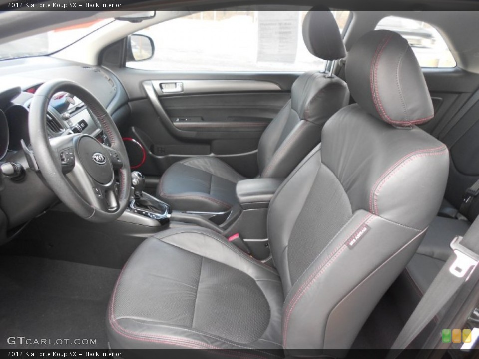 Black Interior Front Seat for the 2012 Kia Forte Koup SX #76892862