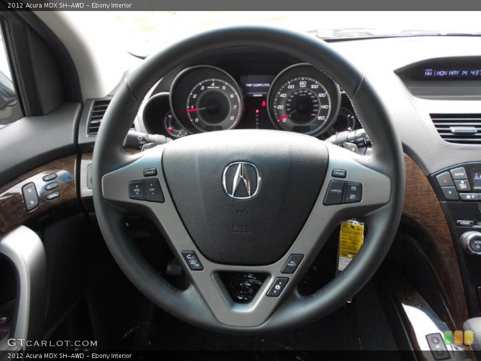 Ebony Interior Steering Wheel for the 2012 Acura MDX SH-AWD #76892901