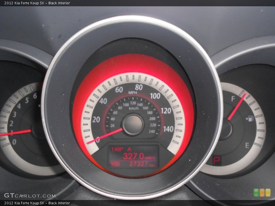 Black Interior Gauges for the 2012 Kia Forte Koup SX #76892961