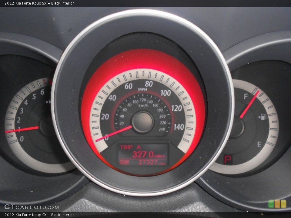 Black Interior Gauges for the 2012 Kia Forte Koup SX #76892982