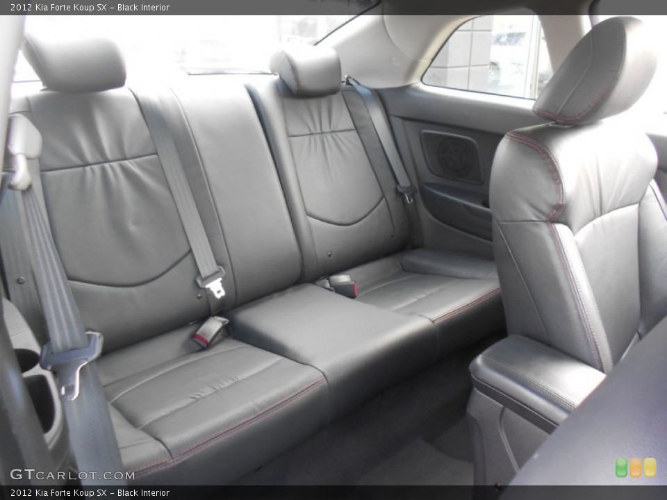 Black Interior Rear Seat for the 2012 Kia Forte Koup SX #76893102