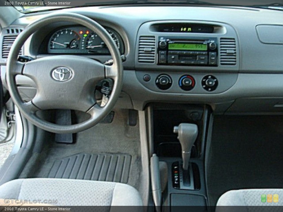 Stone Interior Dashboard for the 2003 Toyota Camry LE #76894188