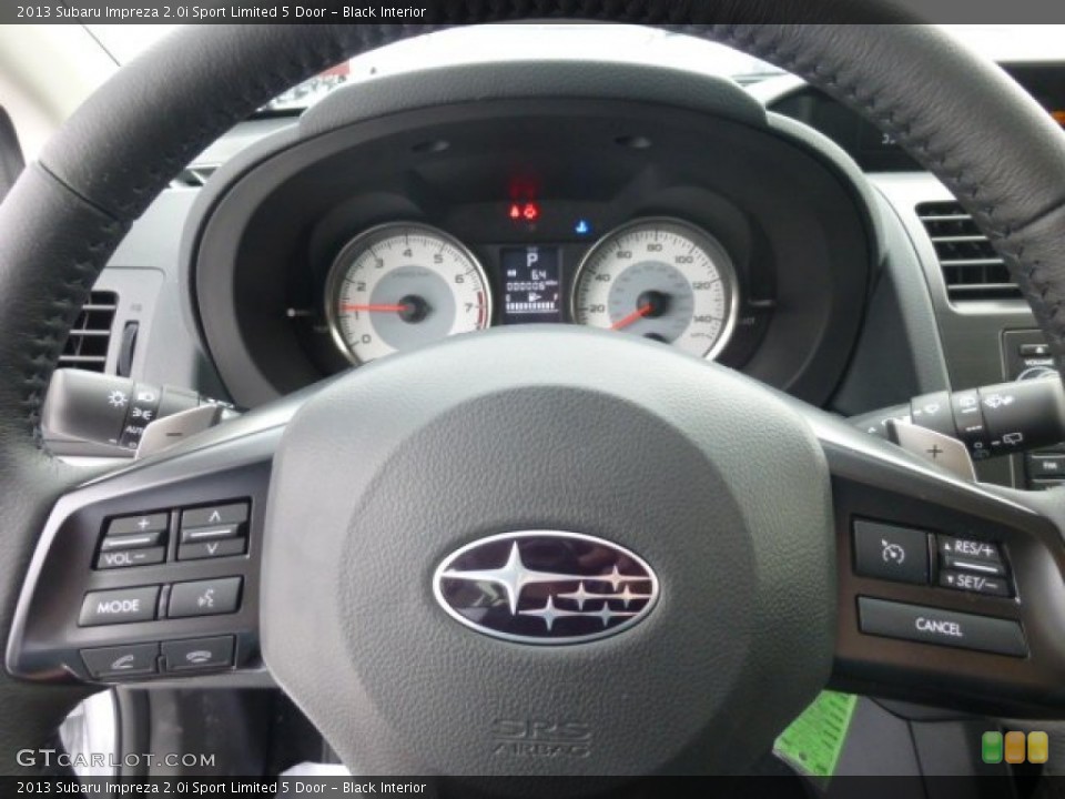 Black Interior Steering Wheel for the 2013 Subaru Impreza 2.0i Sport Limited 5 Door #76894294