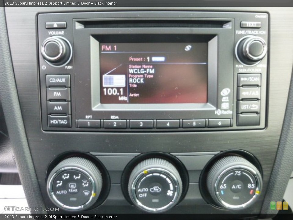 Black Interior Controls for the 2013 Subaru Impreza 2.0i Sport Limited 5 Door #76894309