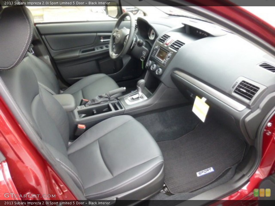 Black Interior Front Seat for the 2013 Subaru Impreza 2.0i Sport Limited 5 Door #76894875