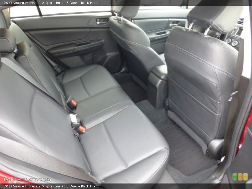 Black Interior Rear Seat for the 2013 Subaru Impreza 2.0i Sport Limited 5 Door #76894896