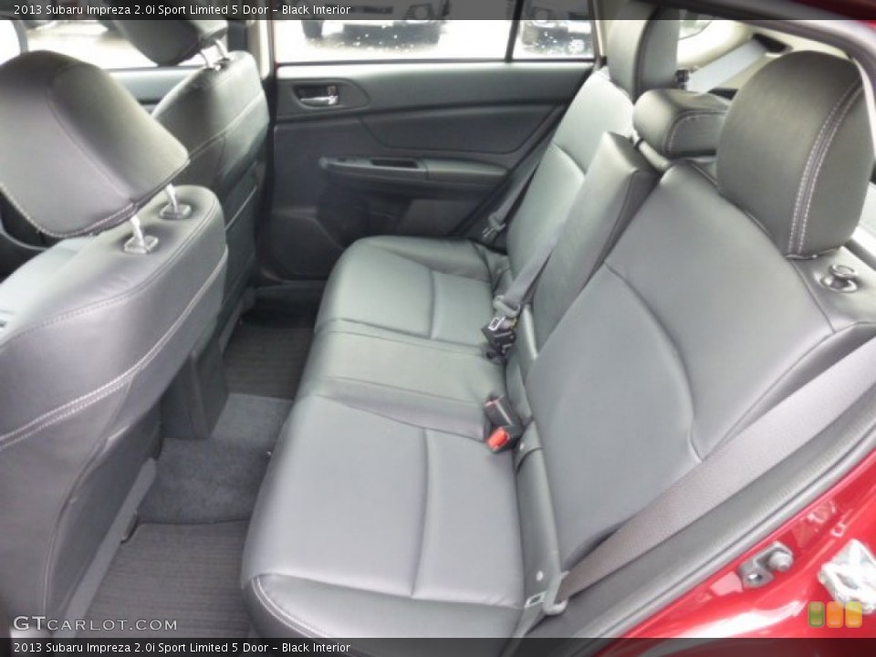 Black Interior Rear Seat for the 2013 Subaru Impreza 2.0i Sport Limited 5 Door #76894932