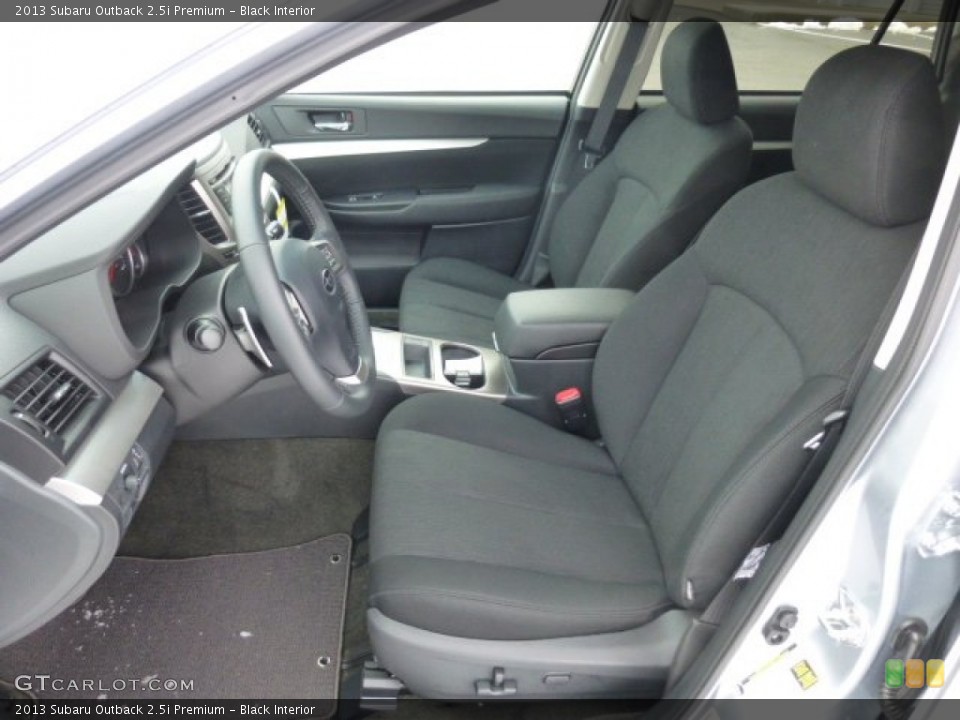 Black Interior Front Seat for the 2013 Subaru Outback 2.5i Premium #76895613