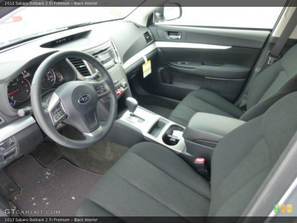 Black Interior Prime Interior for the 2013 Subaru Outback 2.5i Premium #76895628