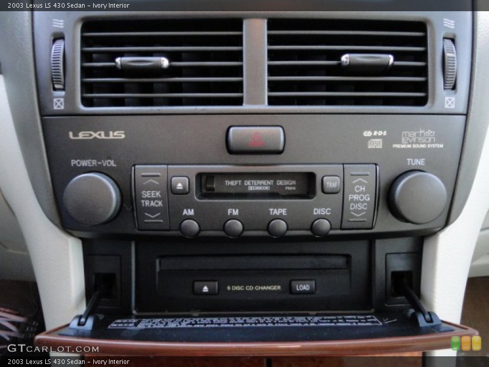 Ivory Interior Controls for the 2003 Lexus LS 430 Sedan #76895881