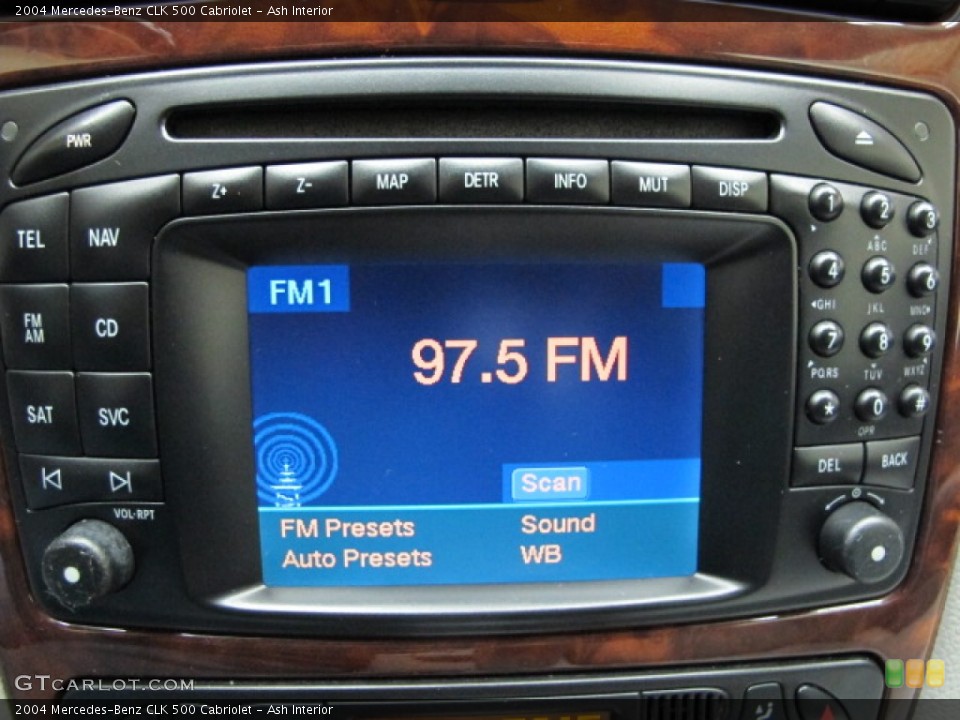 Ash Interior Audio System for the 2004 Mercedes-Benz CLK 500 Cabriolet #76896360