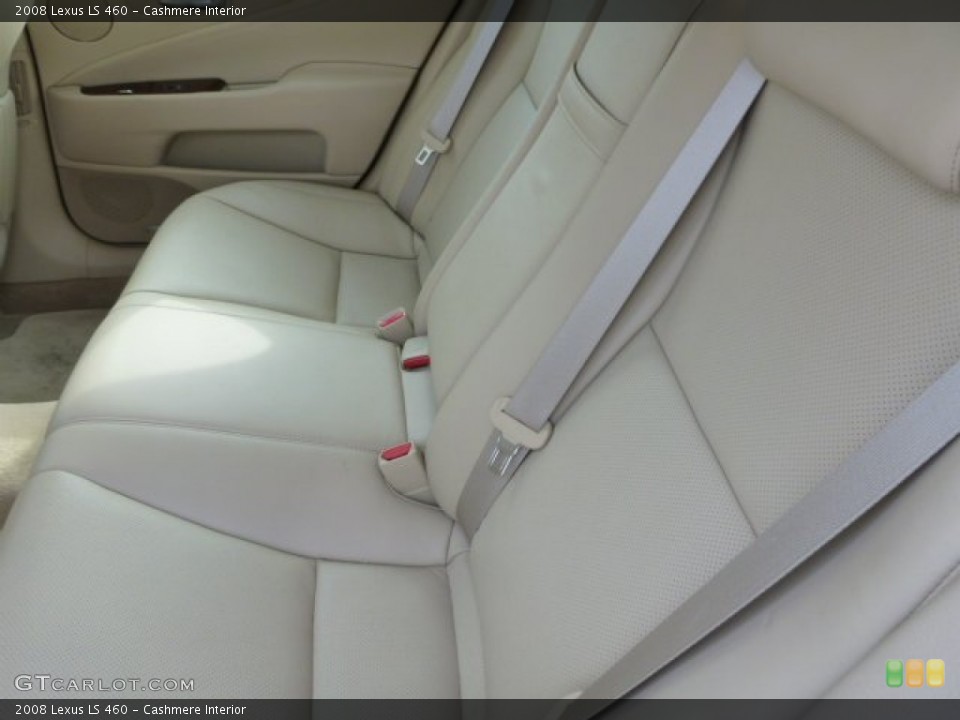 Cashmere Interior Rear Seat for the 2008 Lexus LS 460 #76897215