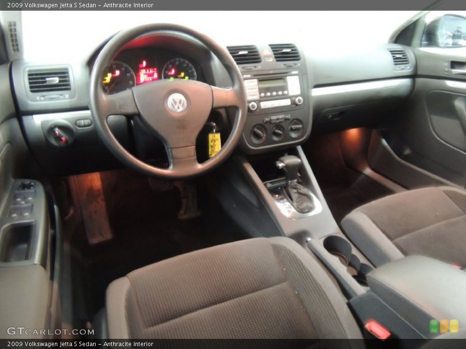 Anthracite Interior Prime Interior for the 2009 Volkswagen Jetta S Sedan #76897696