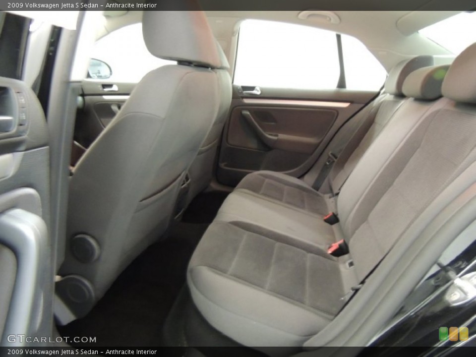 Anthracite Interior Rear Seat for the 2009 Volkswagen Jetta S Sedan #76897818