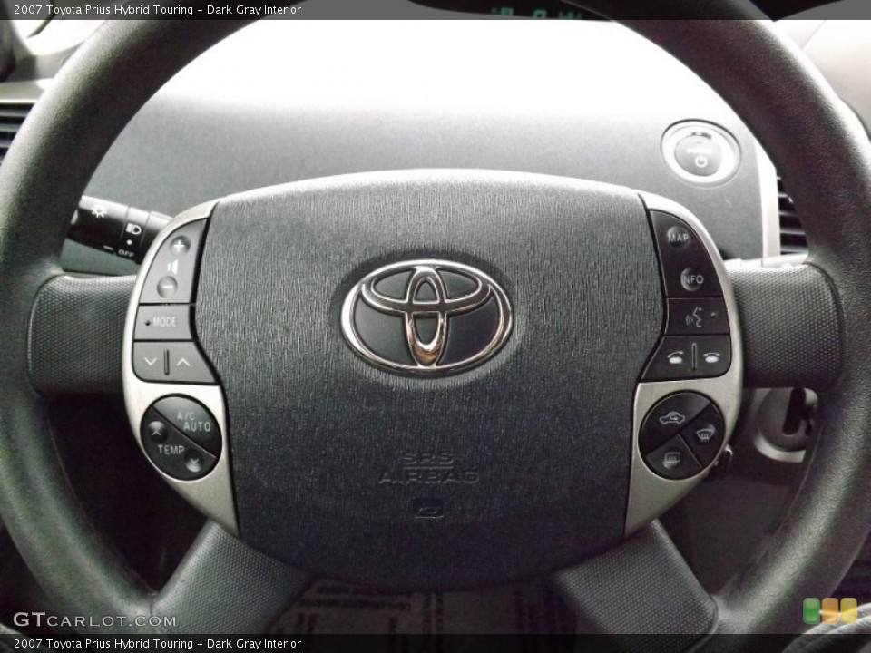 Dark Gray Interior Steering Wheel for the 2007 Toyota Prius Hybrid Touring #76897907