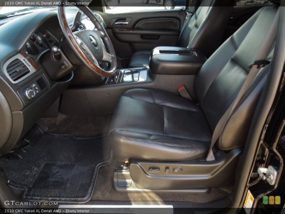 Ebony Interior Front Seat for the 2010 GMC Yukon XL Denali AWD #76898064