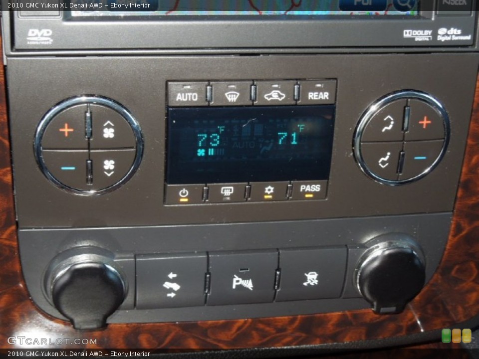 Ebony Interior Controls for the 2010 GMC Yukon XL Denali AWD #76898169