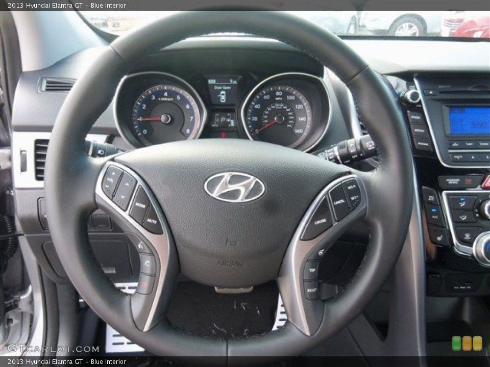 Blue Interior Steering Wheel for the 2013 Hyundai Elantra GT #76898220