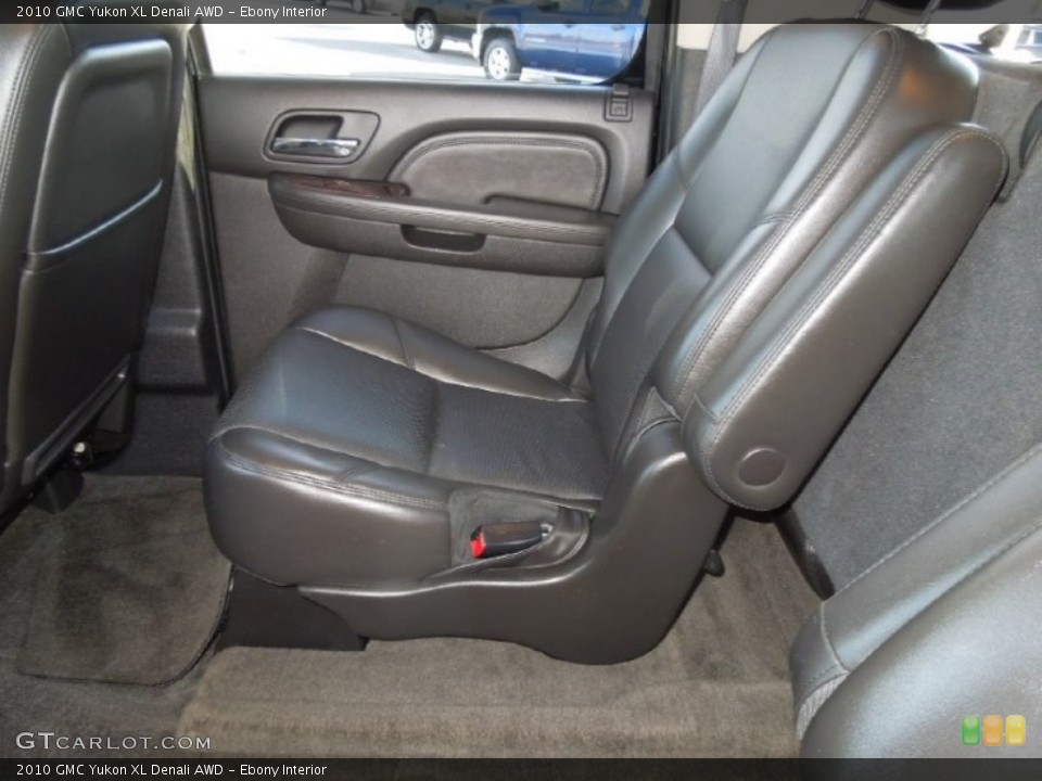 Ebony Interior Rear Seat for the 2010 GMC Yukon XL Denali AWD #76898273
