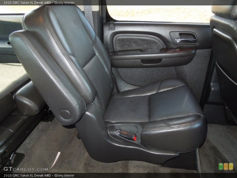 Ebony Interior Rear Seat for the 2010 GMC Yukon XL Denali AWD #76898382