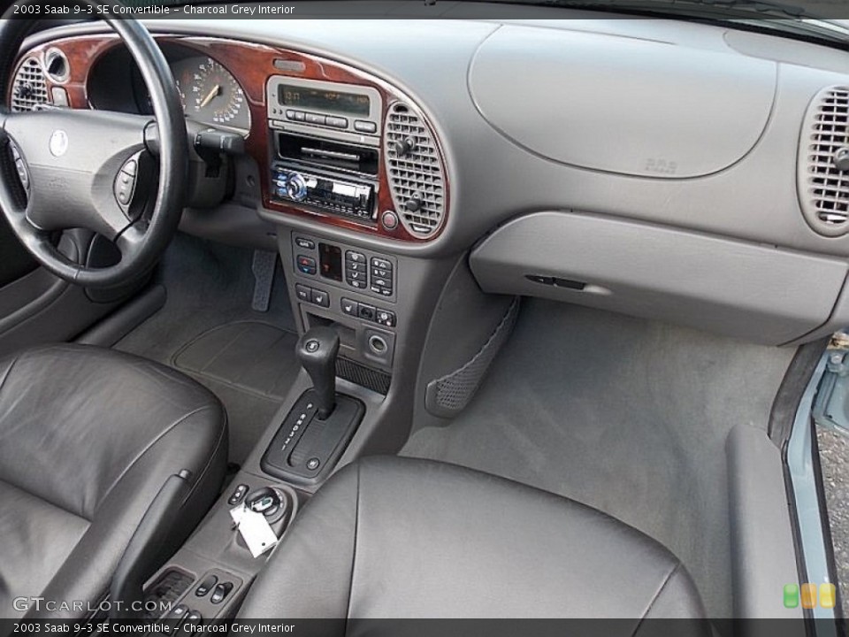 Charcoal Grey Interior Dashboard for the 2003 Saab 9-3 SE Convertible #76898753