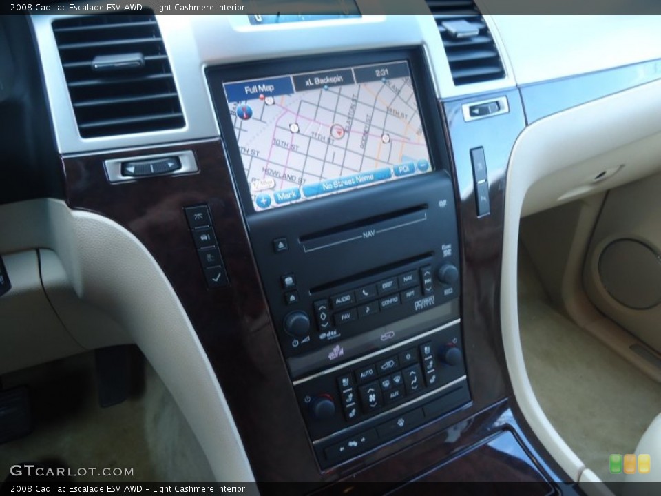 Light Cashmere Interior Controls for the 2008 Cadillac Escalade ESV AWD #76898877