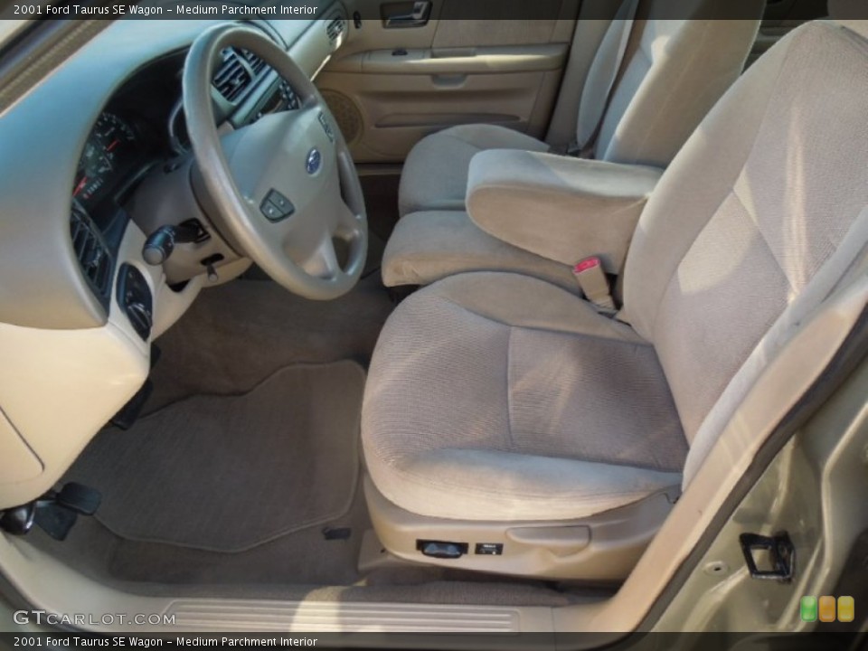 Medium Parchment Interior Front Seat for the 2001 Ford Taurus SE Wagon #76899159