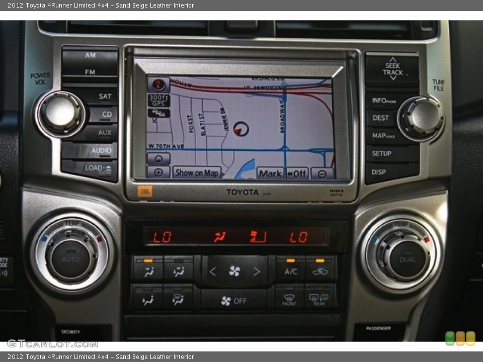 Sand Beige Leather Interior Navigation for the 2012 Toyota 4Runner Limited 4x4 #76900083