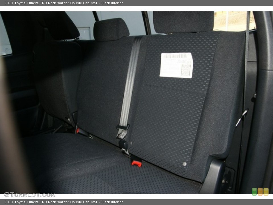 Black Interior Rear Seat for the 2013 Toyota Tundra TRD Rock Warrior Double Cab 4x4 #76902198
