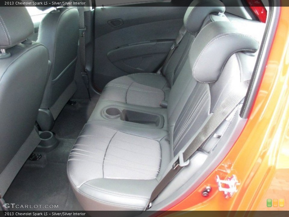 Silver/Silver Interior Rear Seat for the 2013 Chevrolet Spark LS #76902745