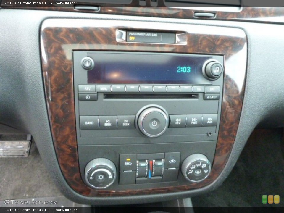 Ebony Interior Controls for the 2013 Chevrolet Impala LT #76903040